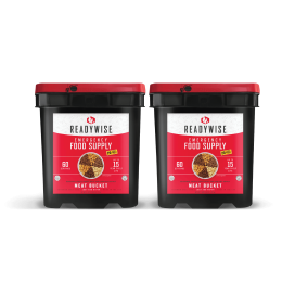 120 Serving Meat Package Includes: 2 Freeze Dried Meat Buckets