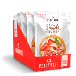 6 CT Case Simple Kitchen Strawberry Yogurt Tart