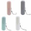 Travel Toothbrush Case and Carrier;  2-4 Pack Portable Business Trips Wash Cup Holder Organizer for Trips and Daily Use (Green+Pink)